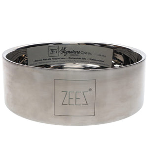 Zeez Signature Collection Stainless Steel Classic Pet Bowl