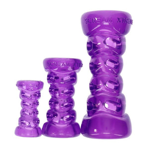 Scream Xtreme Tough Bone Loud Purple Dog Chew Toy