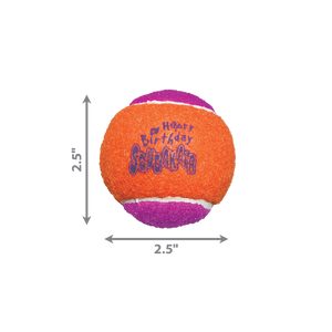 KONG Dog SqueakAir Birthday Balls 3pk - RSPCA VIC