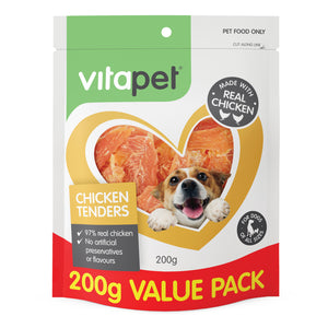Vitapet Jerhigh Chicken Tenders 200g - RSPCA VIC