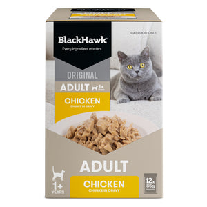 Black Hawk Adult Cat Chicken in Gravy 85gx12