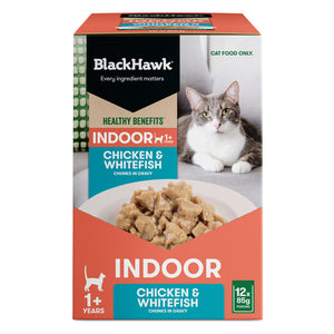 Black Hawk Adult Cat Indoor gravy 85gx12