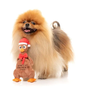FuzzYard Christmas Dog Toy - Chicken It Twice Cooked