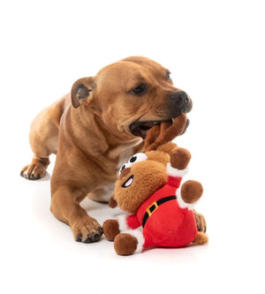 FuzzYard Christmas Dog Toy - Reggie Claus Reindeer