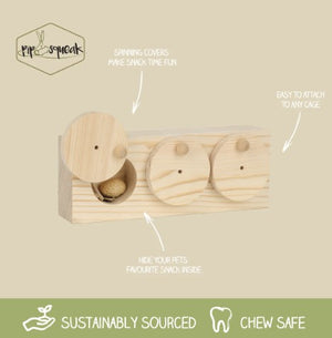 Pipsqueak Small Animal Snuffle Snack & Spin Toy