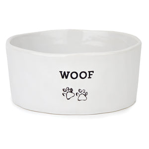 Barkley & Bella Ceramic Dog Bowl Woof - RSPCA VIC