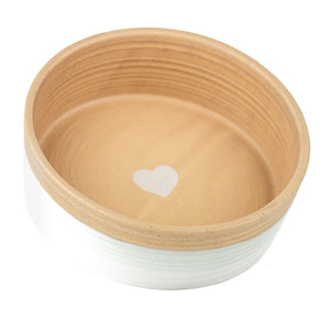 Barkley & Bella Ceramic Dog Bowl Heart - RSPCA VIC