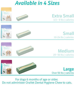 OraVet Dental Hygiene Chews for Dogs Large 14 Count/Day Supply - RSPCA VIC