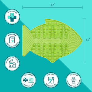 LickiMat Cat Classic Casper Slow Down Feeder/Mat - RSPCA VIC