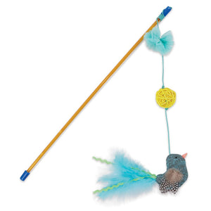 Kazoo Bluebird Wand Cat Toy - RSPCA VIC