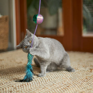 Kazoo Ripple Fish Wand Cat Toy - RSPCA VIC