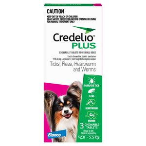 Credelio Plus Small 2.8-5.5kg Pink - RSPCA VIC