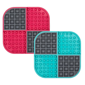 Cat Enrichment Toy LickiMat Slomo Wet & Dry Double Slow Food Cat Bowl - RSPCA VIC