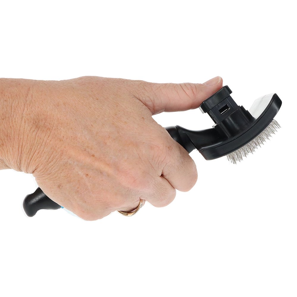 Zeez Comfort Self-Cleaning Slicker Brush