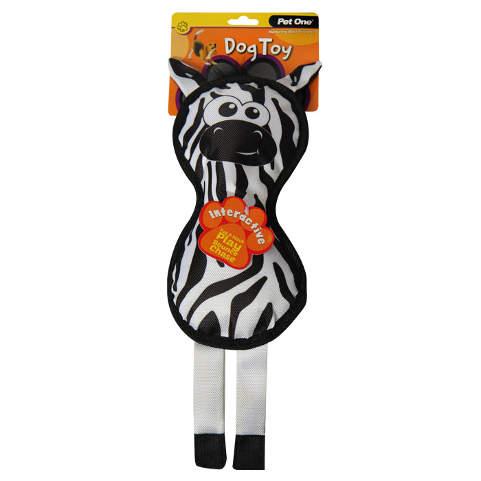 Pet One Zebra Dog Toy