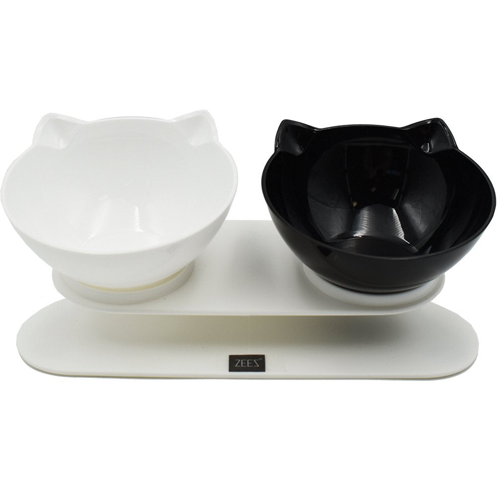 Zeez Double Elevated Tilted Bowl 2x250ml
