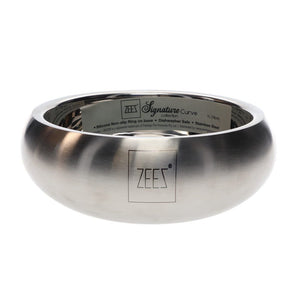 Zeez Signature Collection Stainless Steel Curved Pet Bowl