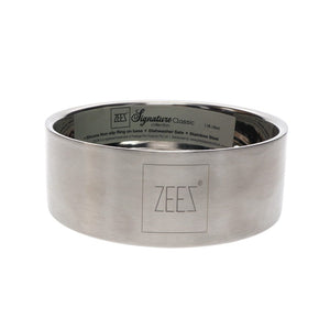 Zeez Signature Collection Stainless Steel Classic Pet Bowl