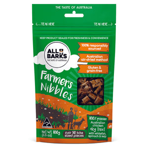 All Barks Farmers Nibbles Dog Treats 100g