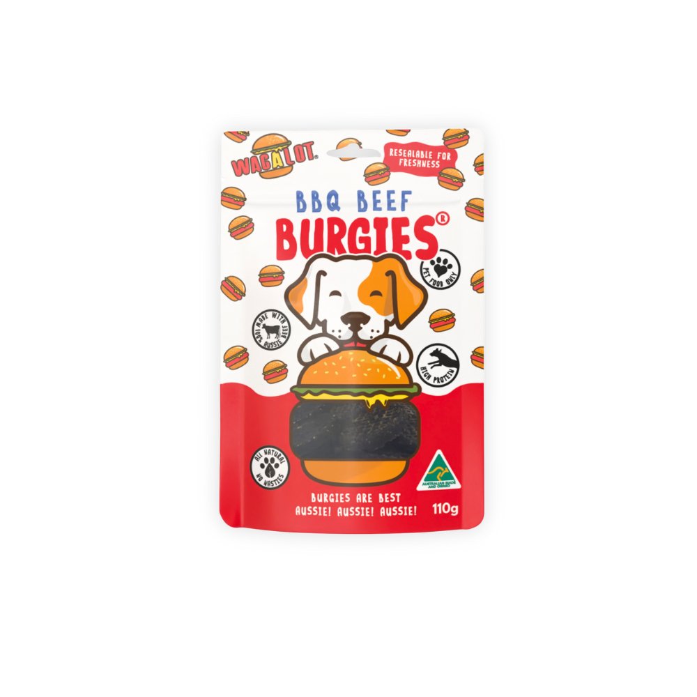 Wagalot Burgies BBQ Beef Treats 110g