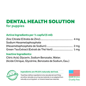 TropiClean Fresh Breath Dental Health Solution for Puppies