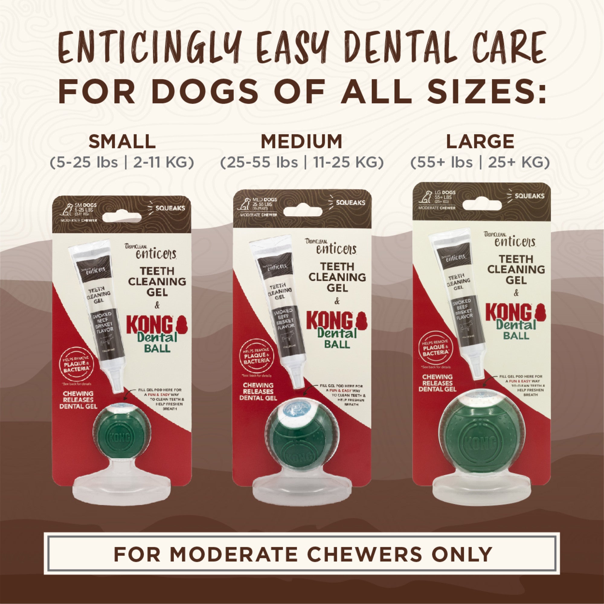 Tropiclean Enticers Teeth Cleaning Gel & KONG Dental Ball Dog Toy - RSPCA VIC