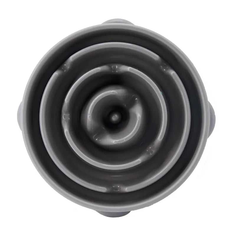 Outward Hound Fun Feeder Grey