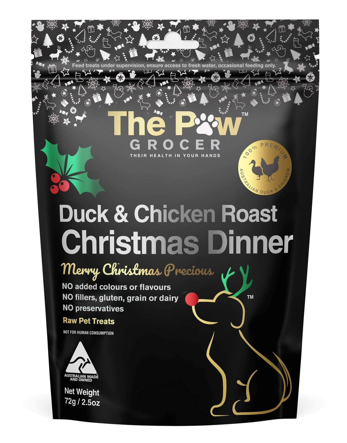 The Paw Grocer Black Label Christmas Dinner for Dogs 72g