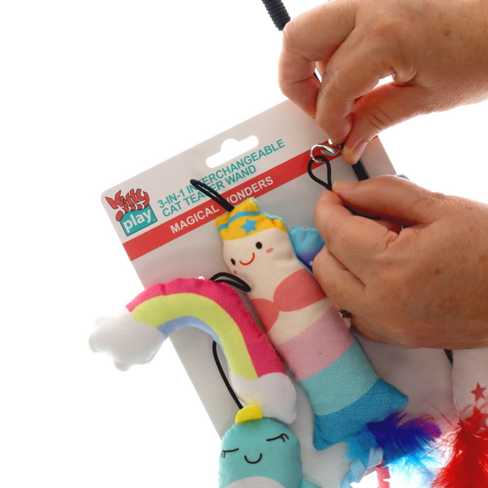 Kitty Play 3-in-1 Interchangeable Cat Wand Magical Wonders