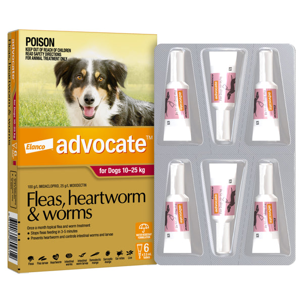 Advocate flea heartworm and worm treatment for on sale dogs