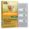 Advocate Flea, Heartworm &amp; Worm Treatment for Dogs and Puppies Under 4kg - RSPCA VIC