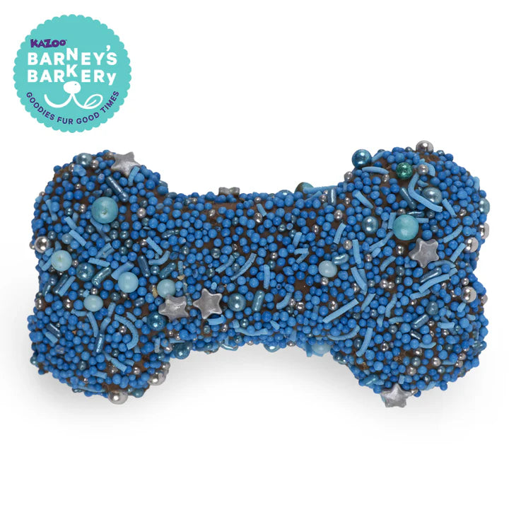 Kazoo Barney's Barkery Dog Bone Biscuit - Blue