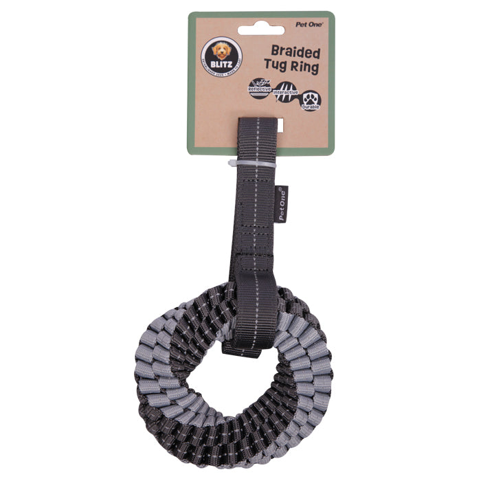 Pet One Blitz Braided Tug Ring