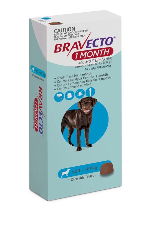 Bravecto Dog 1-Month 400mg