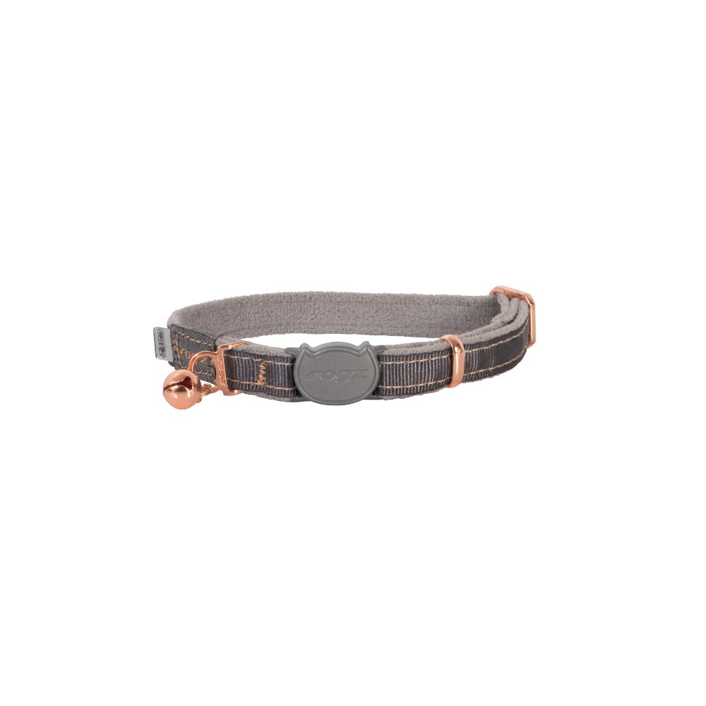 Rogz Urbancat Safety Release Cat Collar Dove Grey - RSPCA VIC