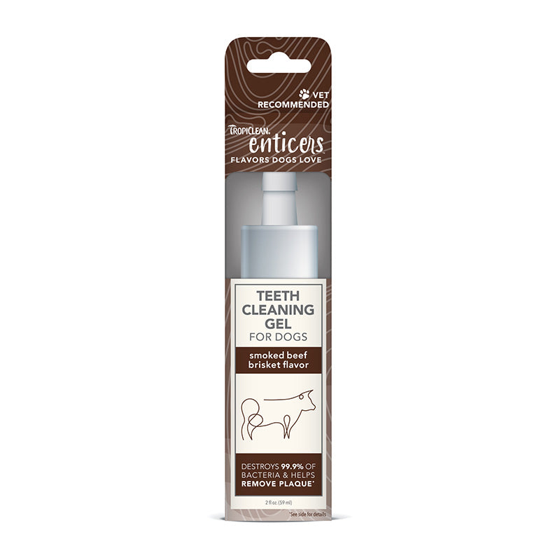 Tropiclean Enticers Teeth Gel Smoked Beef