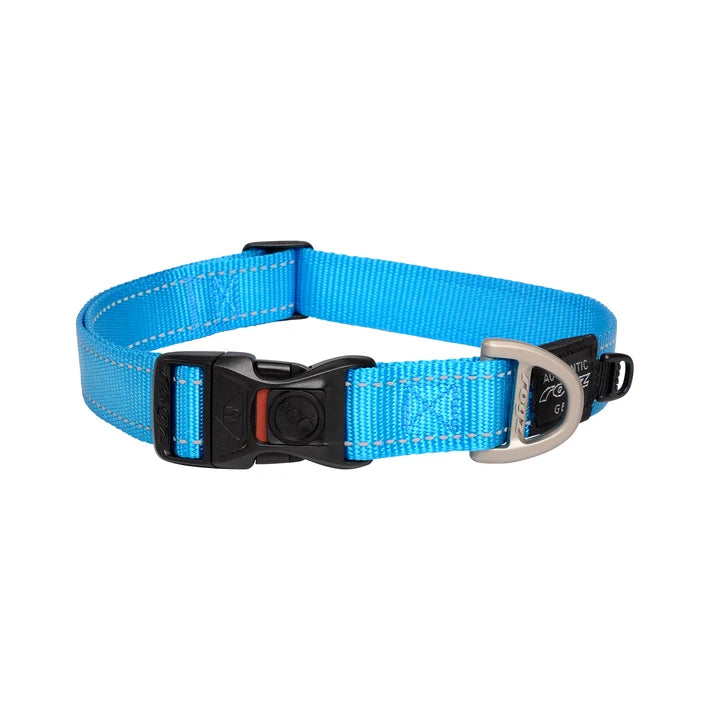 Rogz Utility Classic Dog Collar Turquoise
