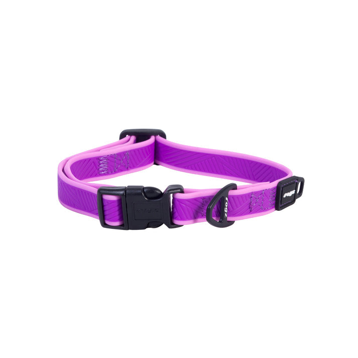 Rogz Amphibian Classic Dog Collar Purple
