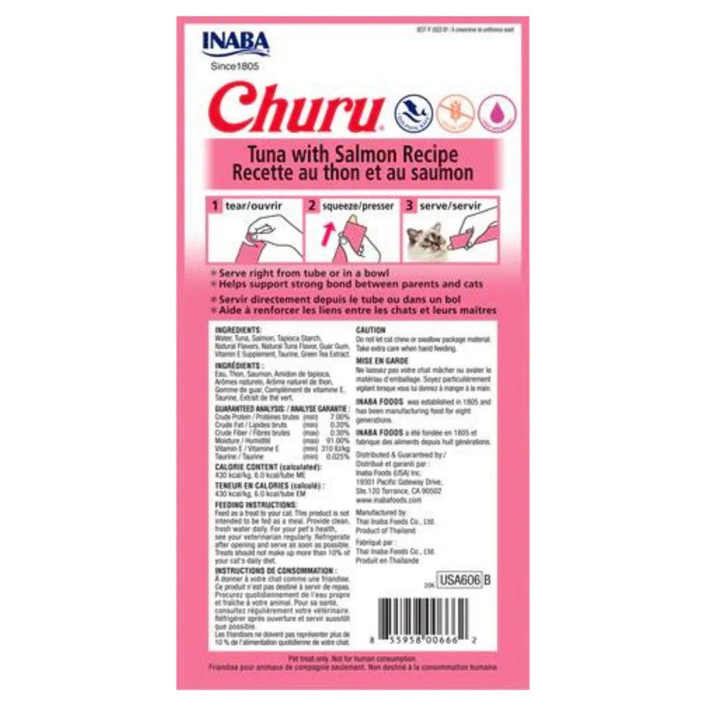 Inaba Cat Churu Puree Tuna With Salmon