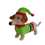 K9 Homes Christmas Dachshund with Hat