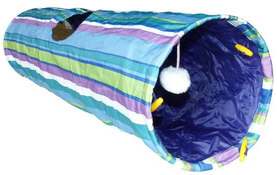 K9 Homes Striped Cat Tunnel