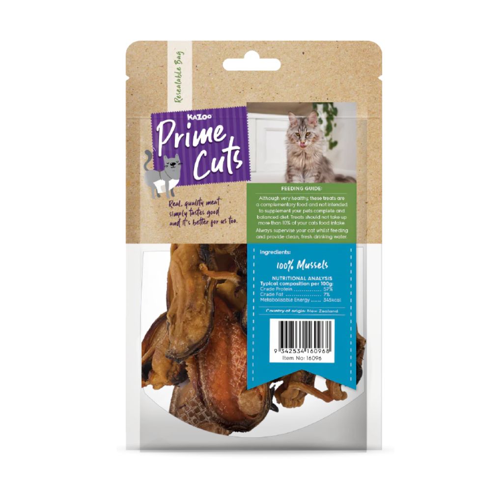 Kazoo Prime Cuts Cat Mussels Treat 60g