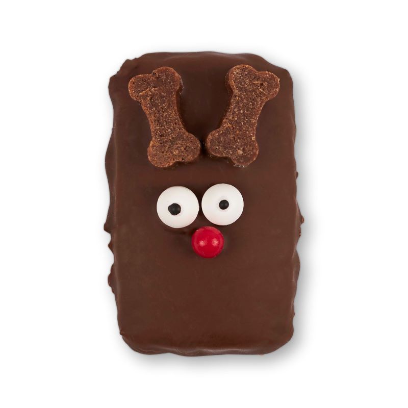 Kazoo Christmas Rudolph Carob Dog Cookie