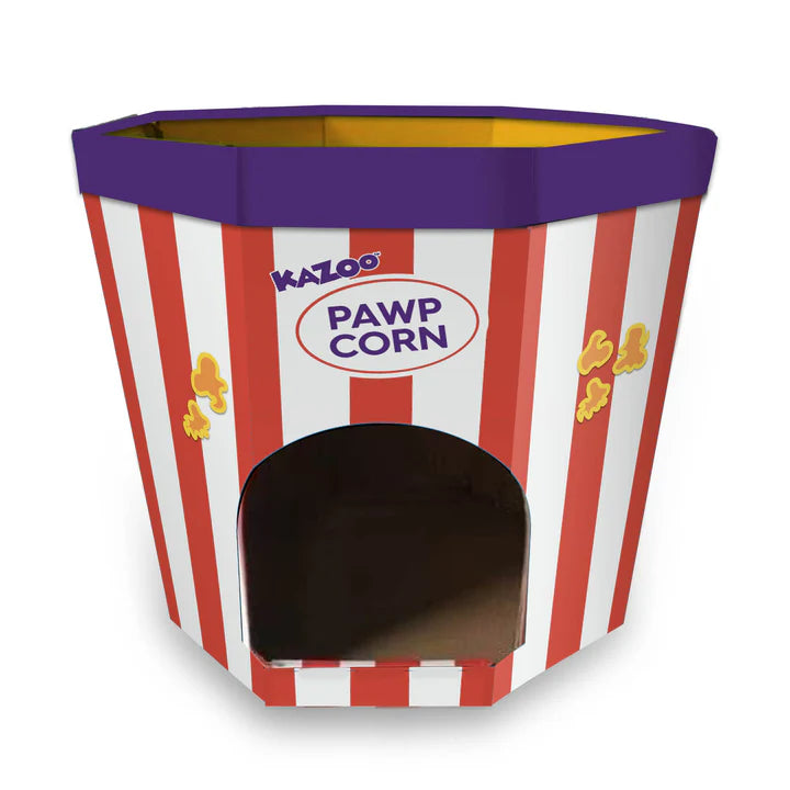 Kazoo Kitty Popcorn Cardboard House