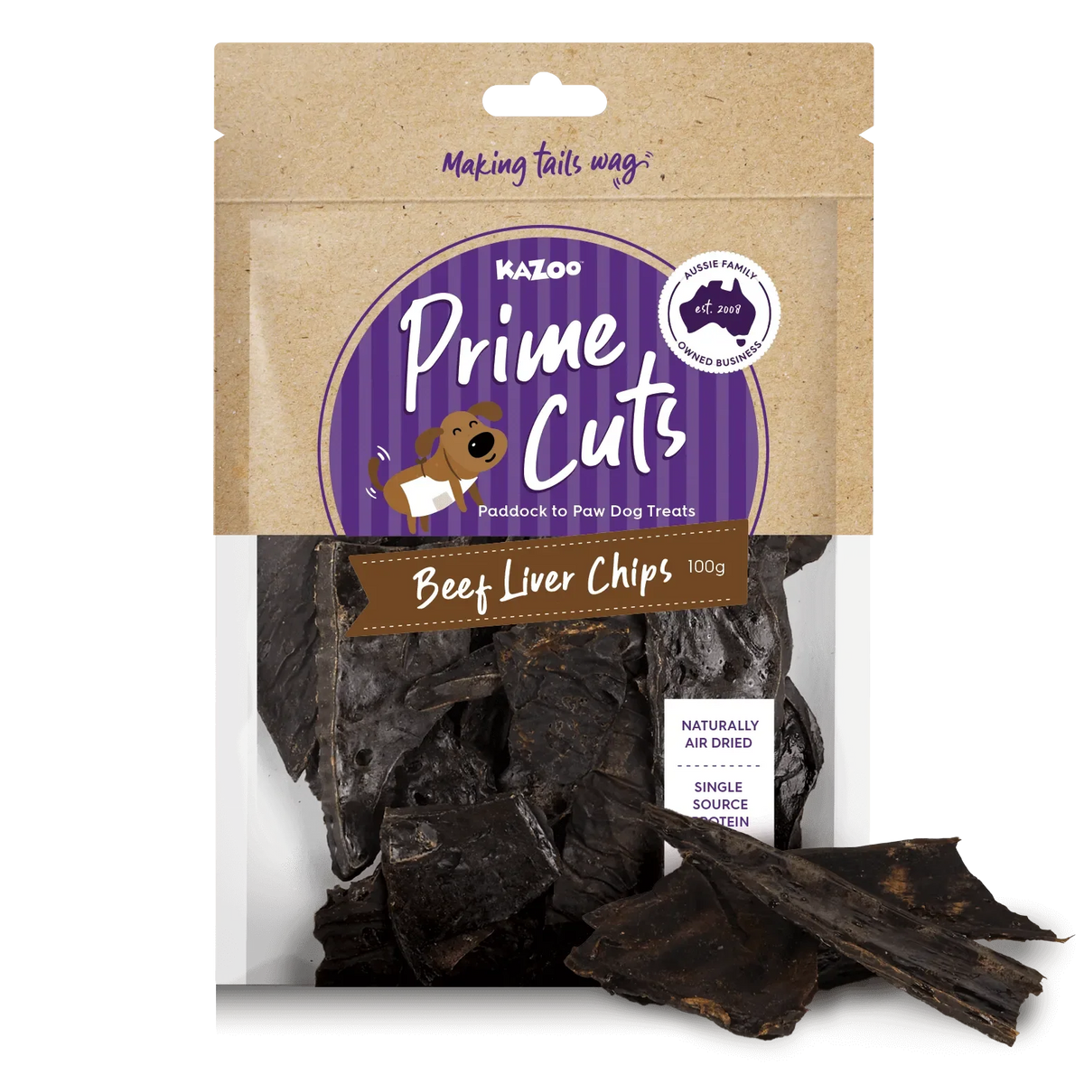Kazoo Prime Cuts Beef Liver Chips