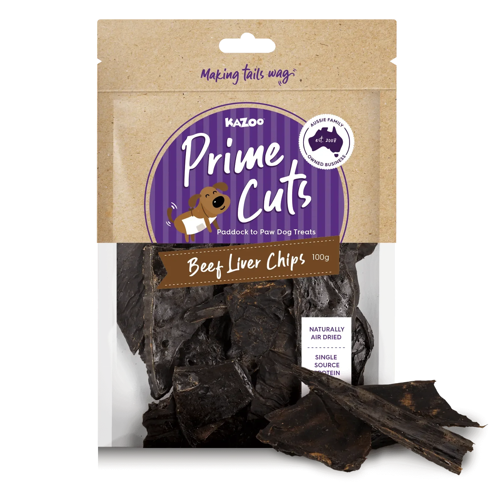 Kazoo Prime Cuts Beef Liver Chips
