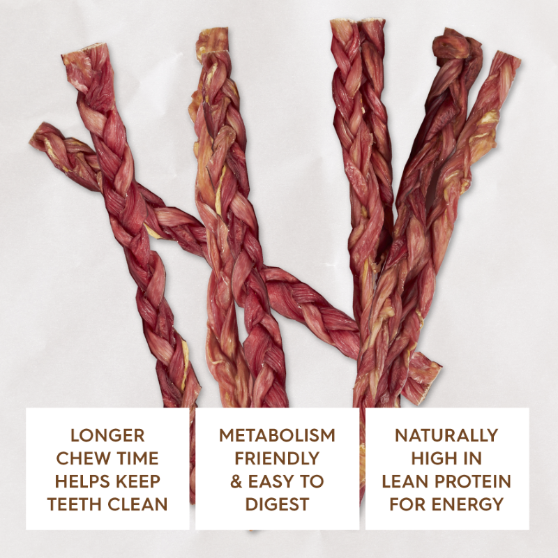 Kazoo Prime Cut Braided Beef Stick 20cm - Single