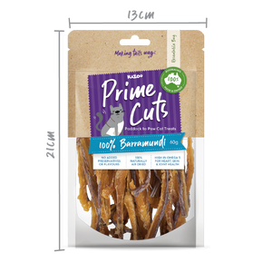 Kazoo Prime Cuts Cat Barramundi Treat 60g