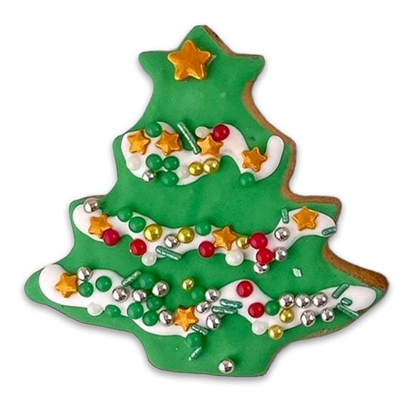 Kazoo Christmas Tree Dog Cookie