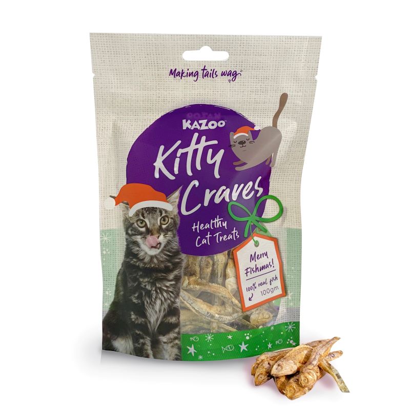 Kazoo Christmas Kitty Craves Anchovies - 100gm